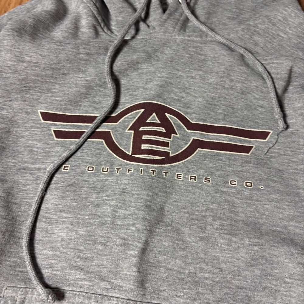 American-eagle Men's Grey Hoodie